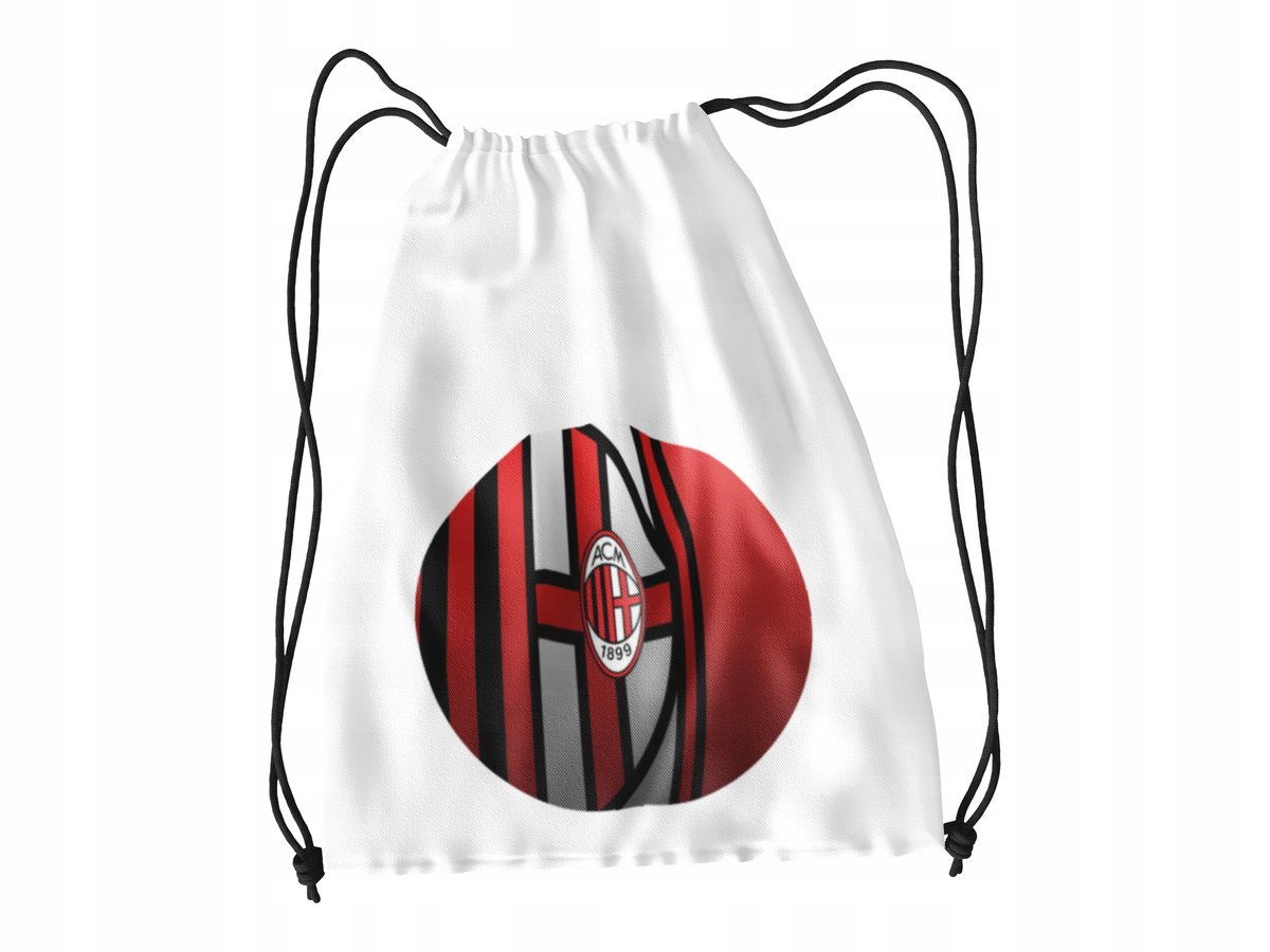 WOREK DO SZKOŁY WF/BUTY AC MILAN + IMIĘ