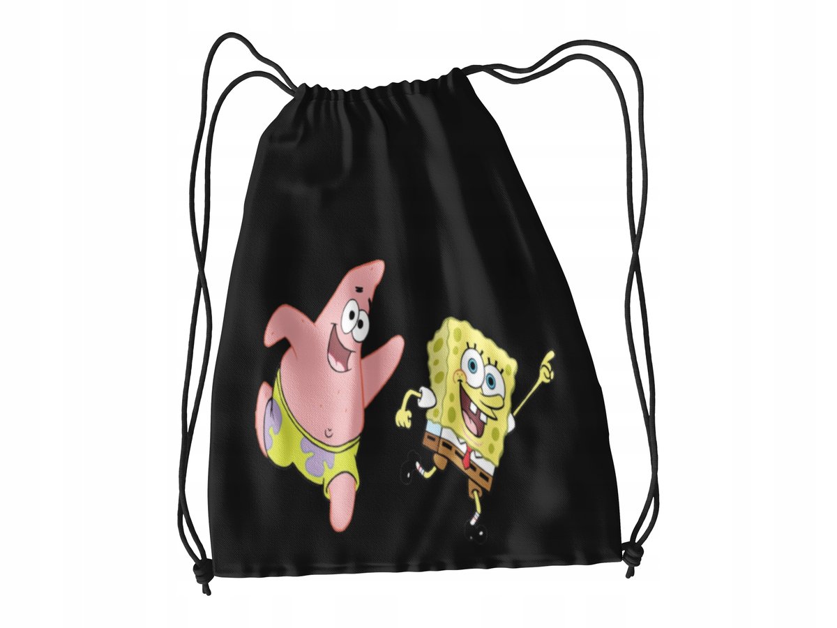 WOREK DO SZKOŁY WF BUTY SPORTOWY BAJKA DLA DZIECI GĄBKA + IMIĘ