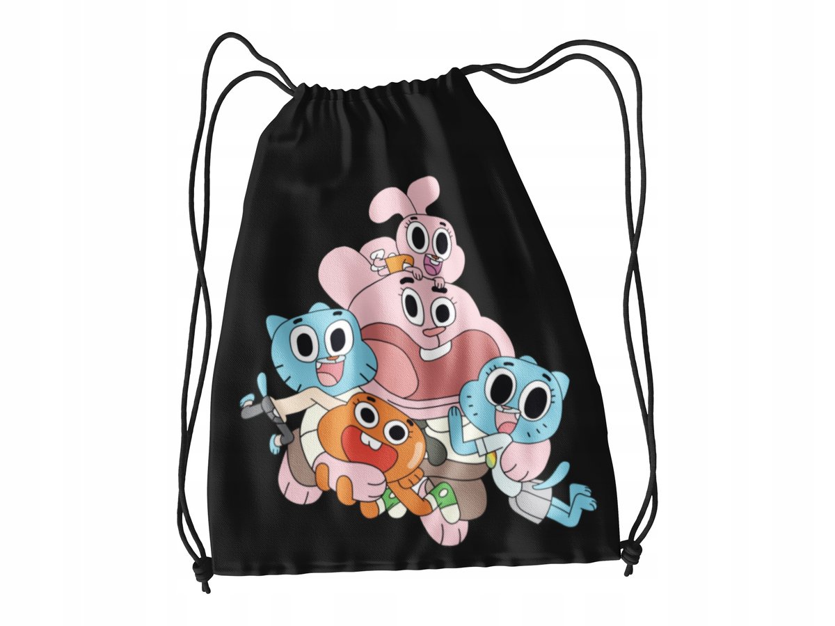 WOREK DO SZKOŁY WF/BUTY GUMBALL+ IMIĘ