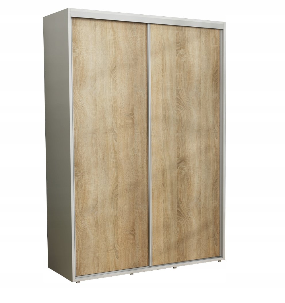 Nowoczesna Szafa Przesuwna Iga 180 x 242 KREM+SONOMA Różne Wymiary