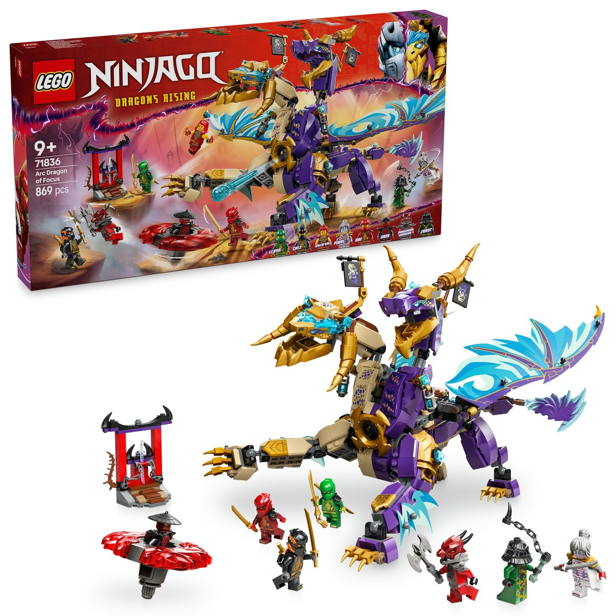 LEGO Ninjago - Smok skupienia Arcysmok Skupienia ZESTAW LEGO PREZENT DLA CHŁOPCA DZIECI