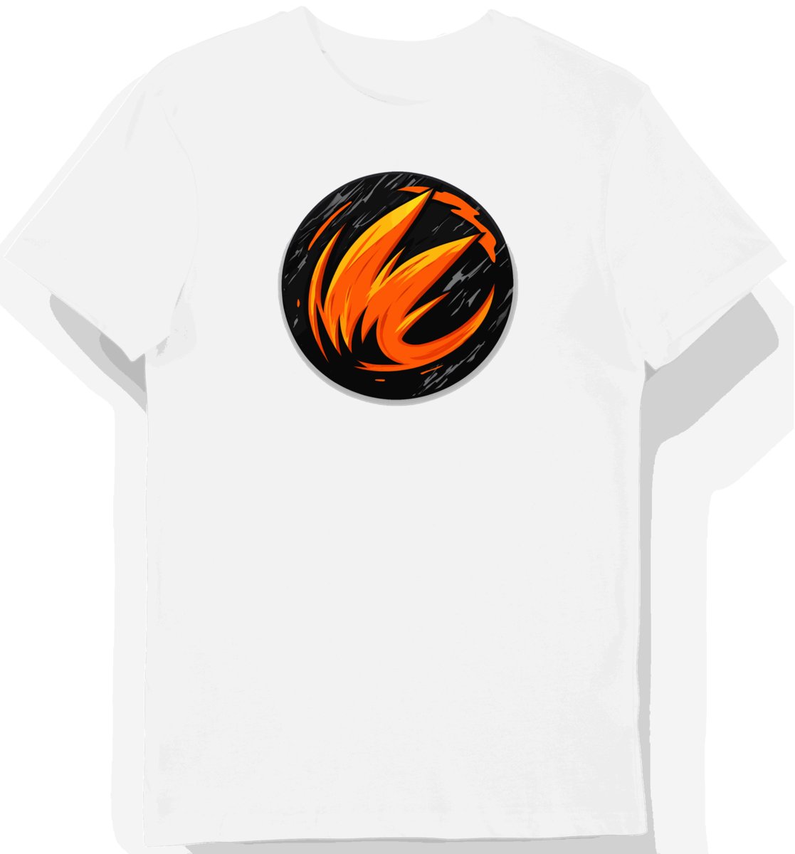 Koszulka męska biała z nadrukiem e-sportowym XL