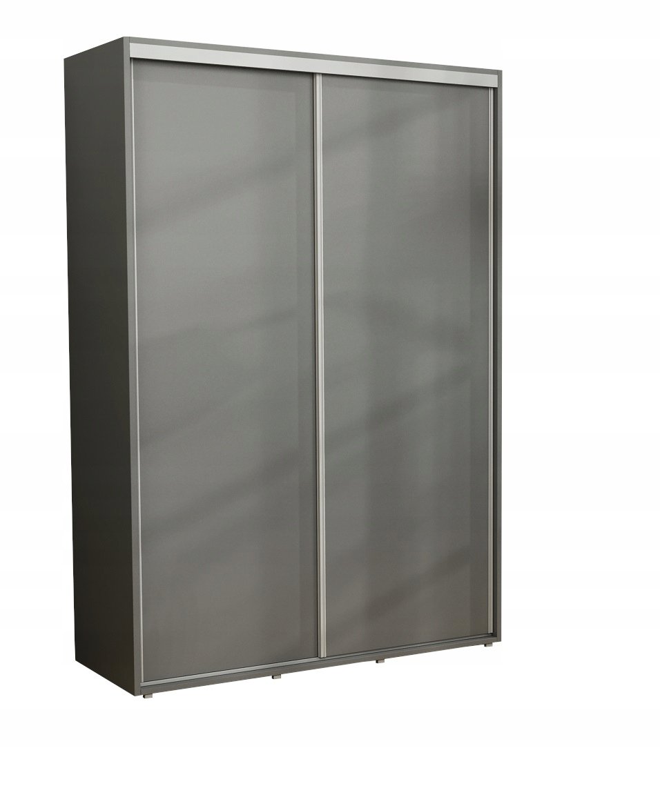 Nowoczesna Szafa Przesuwna Kacper Slim 130x220x45 Do Korytarza Antracyt