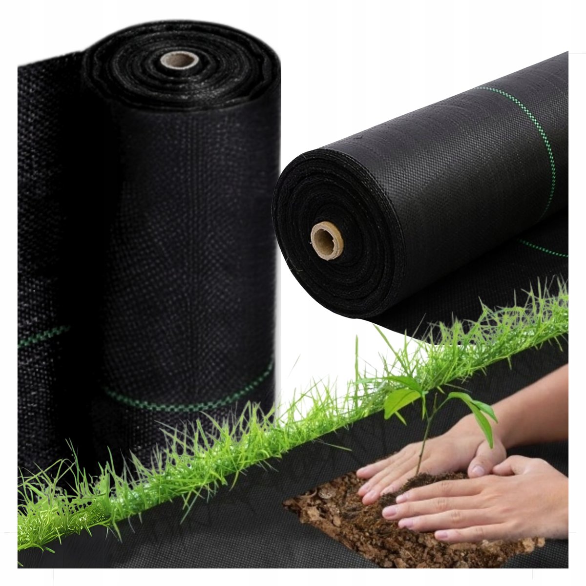 Agrotkanina Czarna 0,8x100 100g Antychwastowa Agrowłóknina POLSKA PRODUKCJA