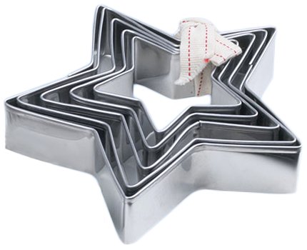 Foremka gwiazdki świąteczne wykrawacze do ciastek 5 sztuk Boże Narodzenie ZENKER 230884