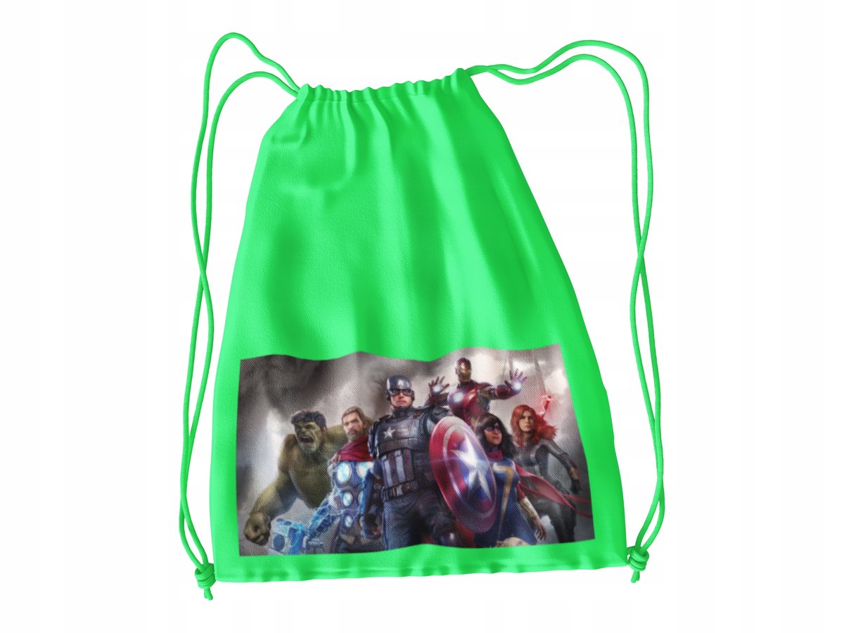 WOREK DO SZKOŁY WF/BUTY AVENGERS + IMIĘ