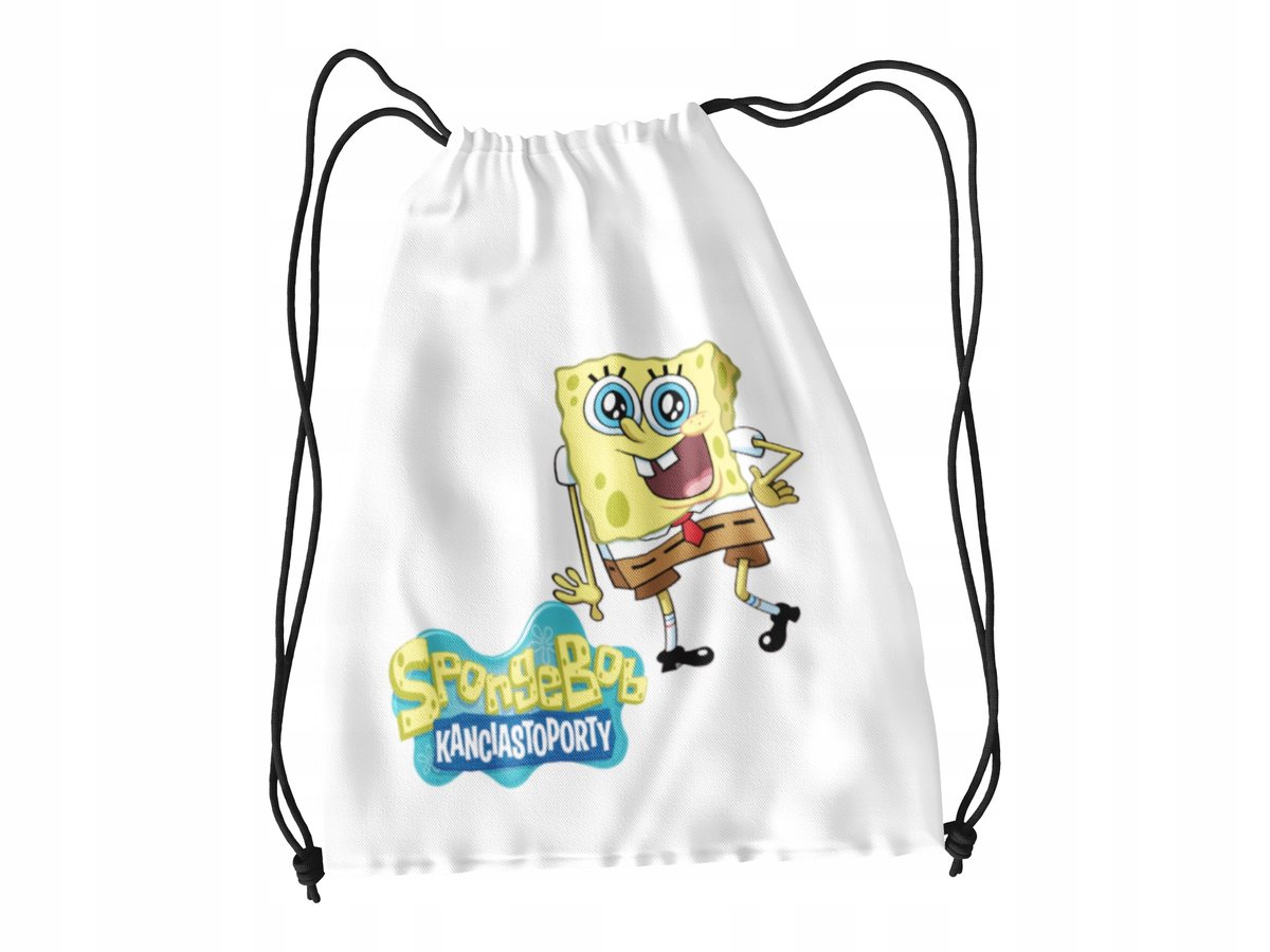 WOREK DO SZKOŁY WF BUTY SPORTOWY BAJKA DLA DZIECI GĄBKA + IMIĘ