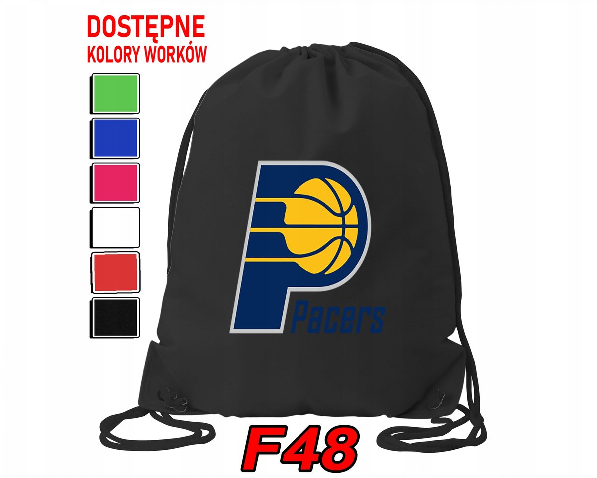 WOREK SZKOLNY NA WF SPORTOWY INDIANA PACERS NBA BASKETBALL - IMIĘ