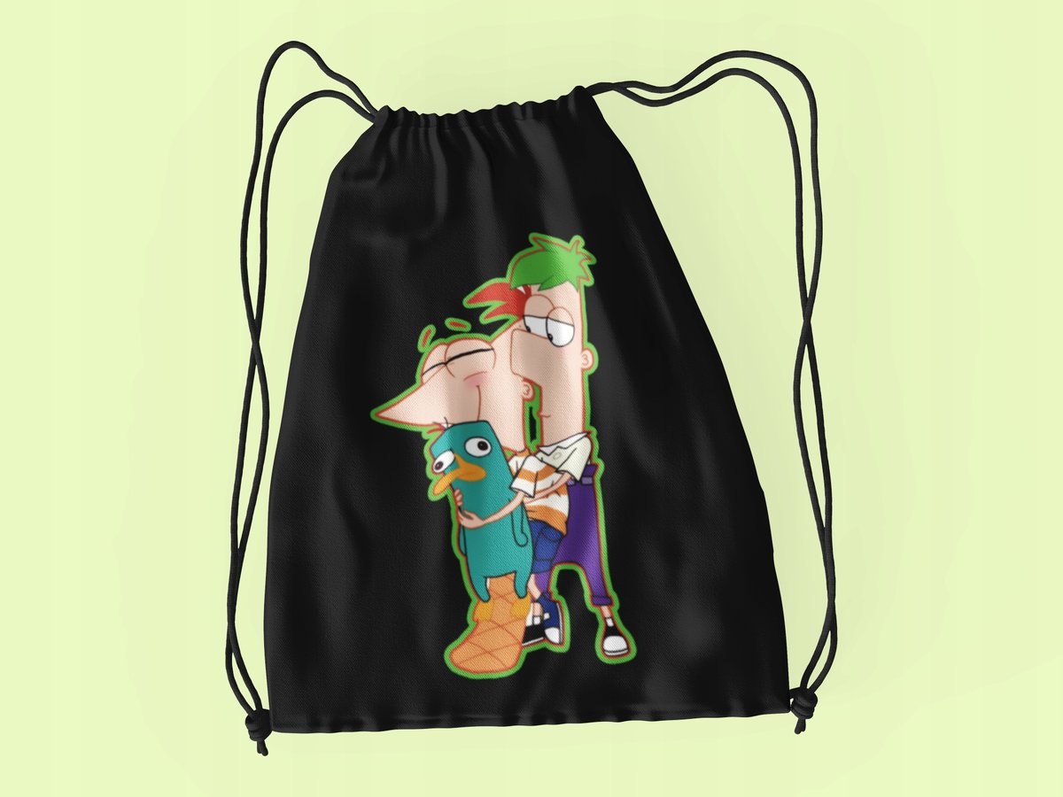 WOREK DO SZKOŁY WF/BUTY FINEASH&FERB + IMIĘ