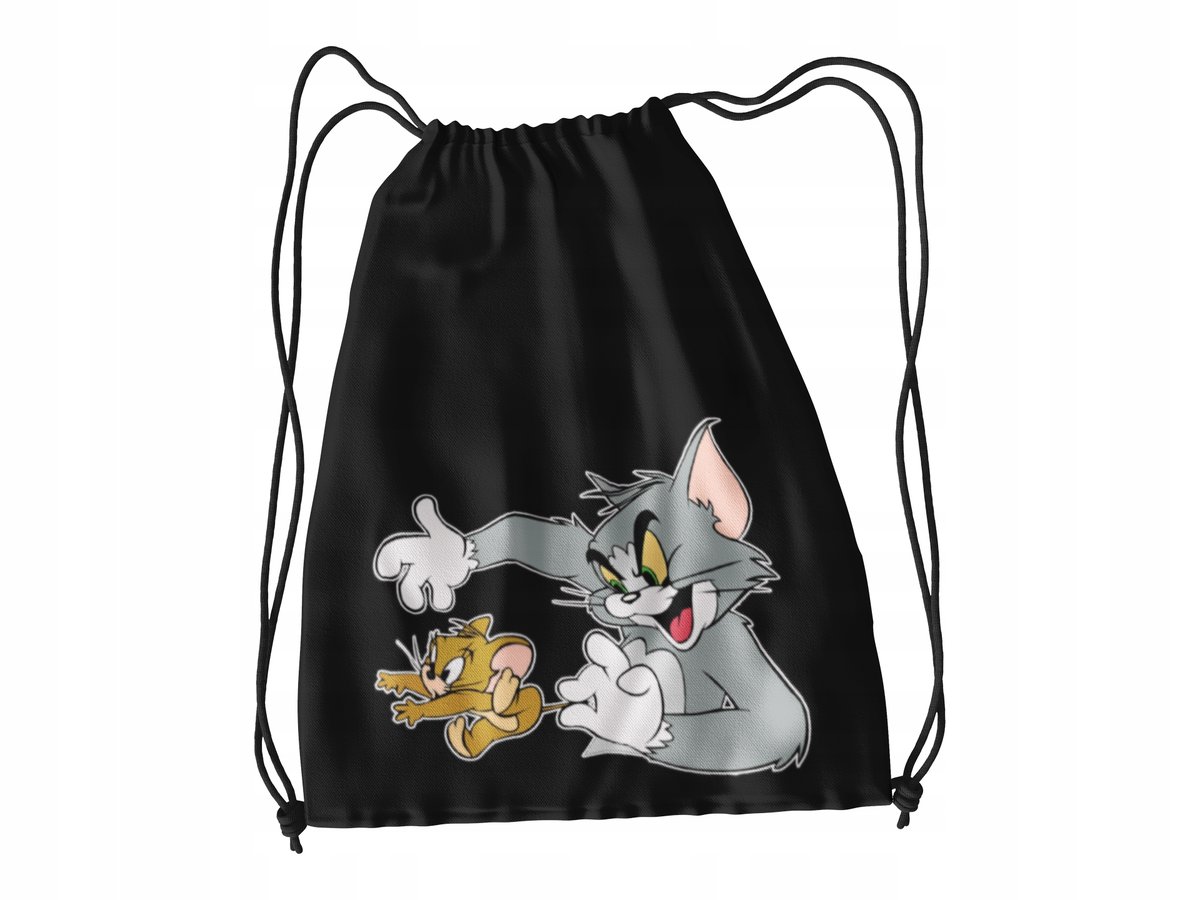WOREK DO SZKOŁY WF/BUTY TOM I JERRY + IMIĘ