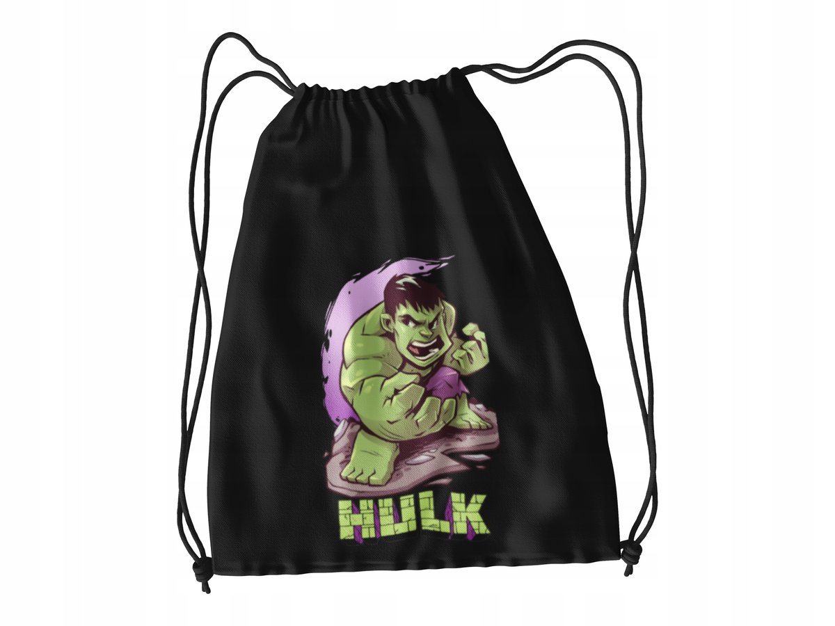 WOREK DO SZKOŁY WF/BUTY HULK + IMIĘ