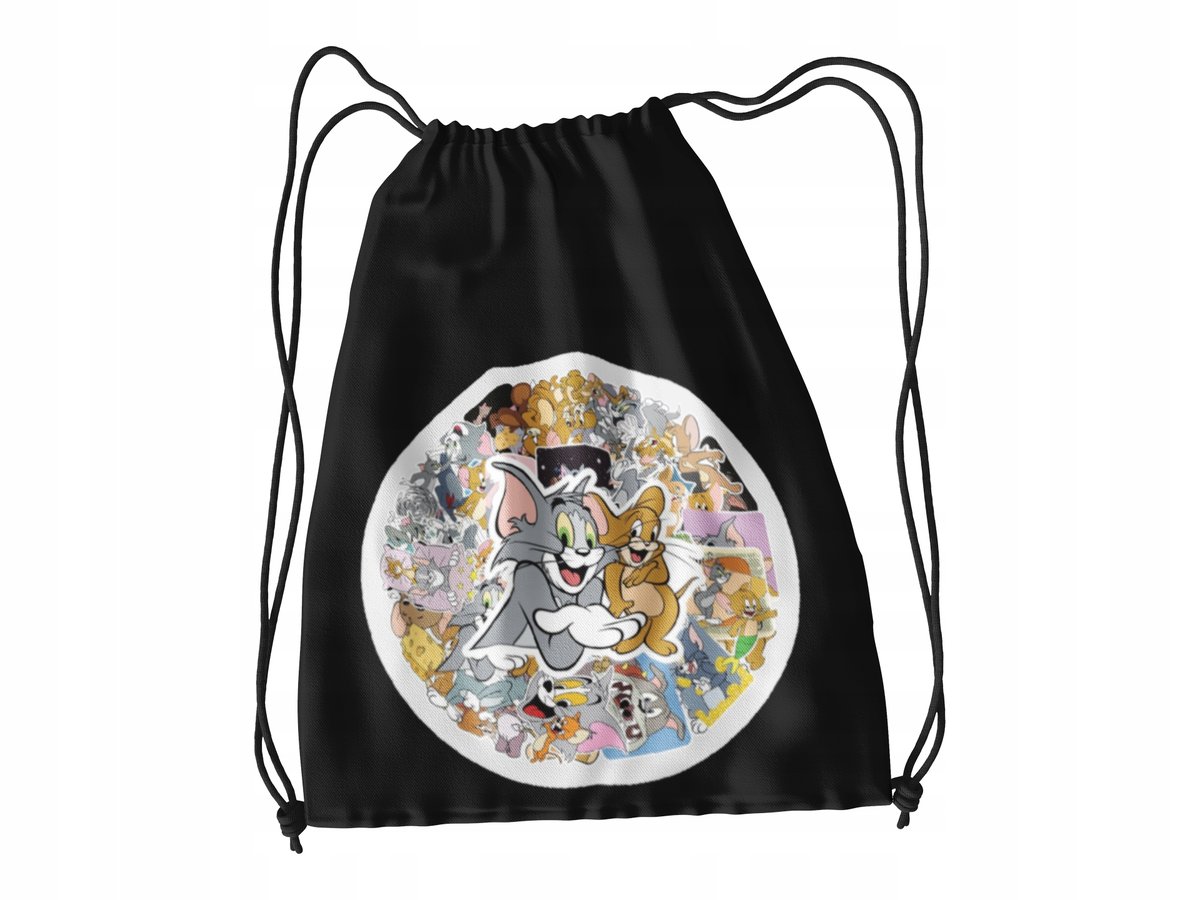 WOREK DO SZKOŁY WF/BUTY TOM I JERRY + IMIĘ