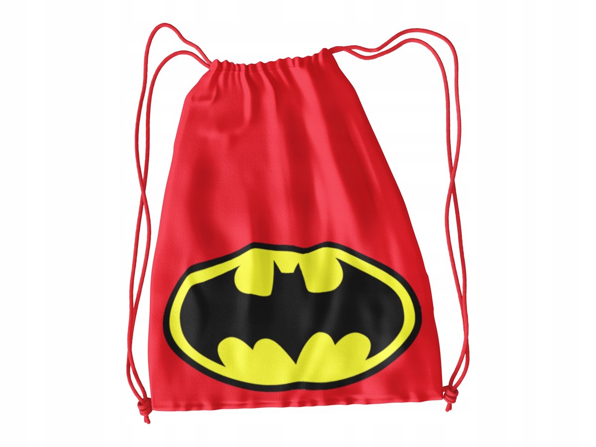 WOREK DO SZKOŁY WF/BUTY BATMAN + IMIĘ