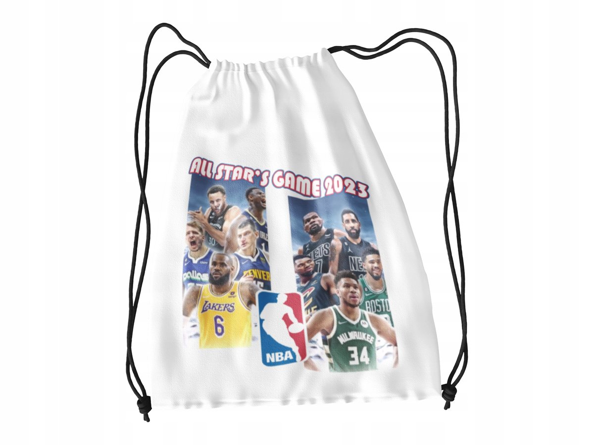 WOREK DO SZKOŁY WF/BUTY ALL STAR GAMES 23 NBA+IMIĘ