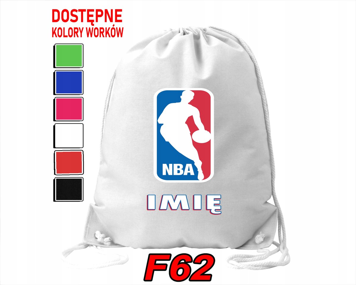 WOREK SZKOLNY NA WF SPORTOWY NBA BASKETBALL NATIONAL - IMIĘ