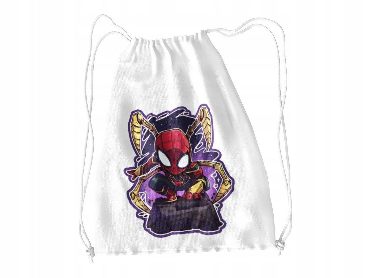WOREK DO SZKOŁY WF/BUTY SPIDERMAN + IMIĘ