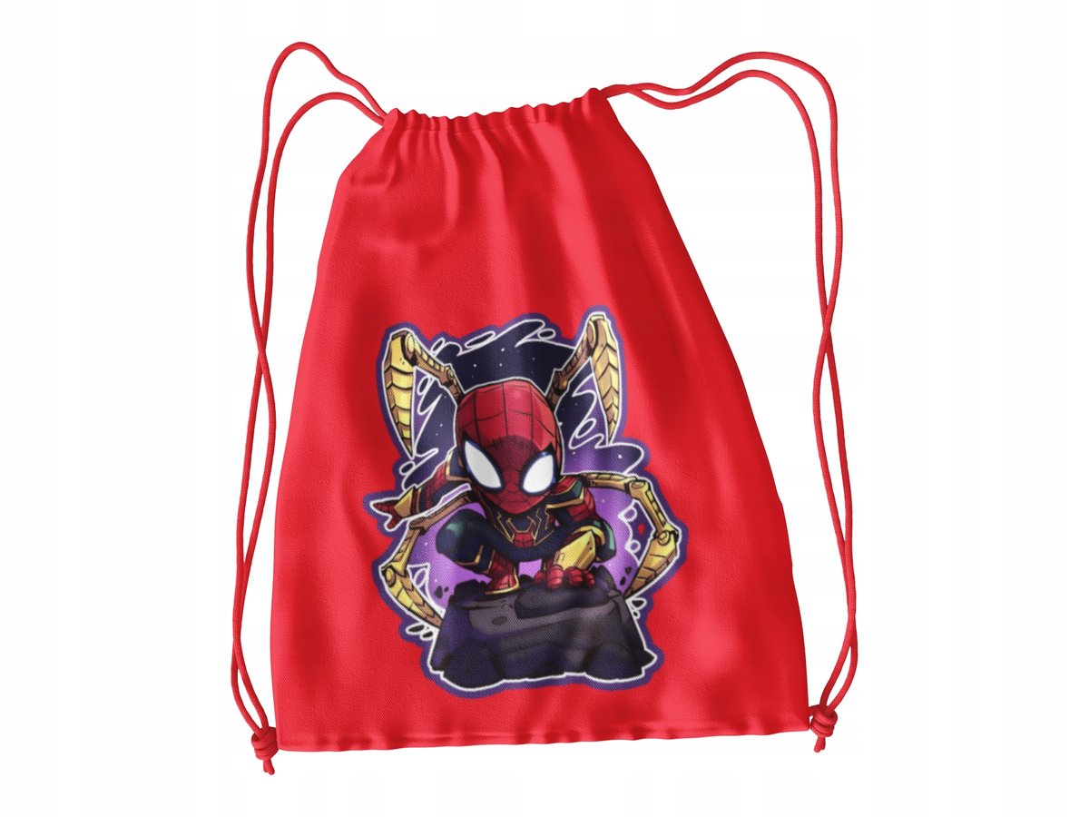 WOREK DO SZKOŁY WF/BUTY SPIDERMAN + IMIĘ