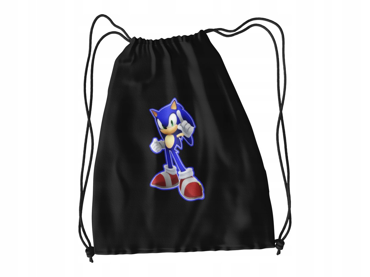 WOREK DO SZKOŁY WF/BUTY SONIC + IMIĘ