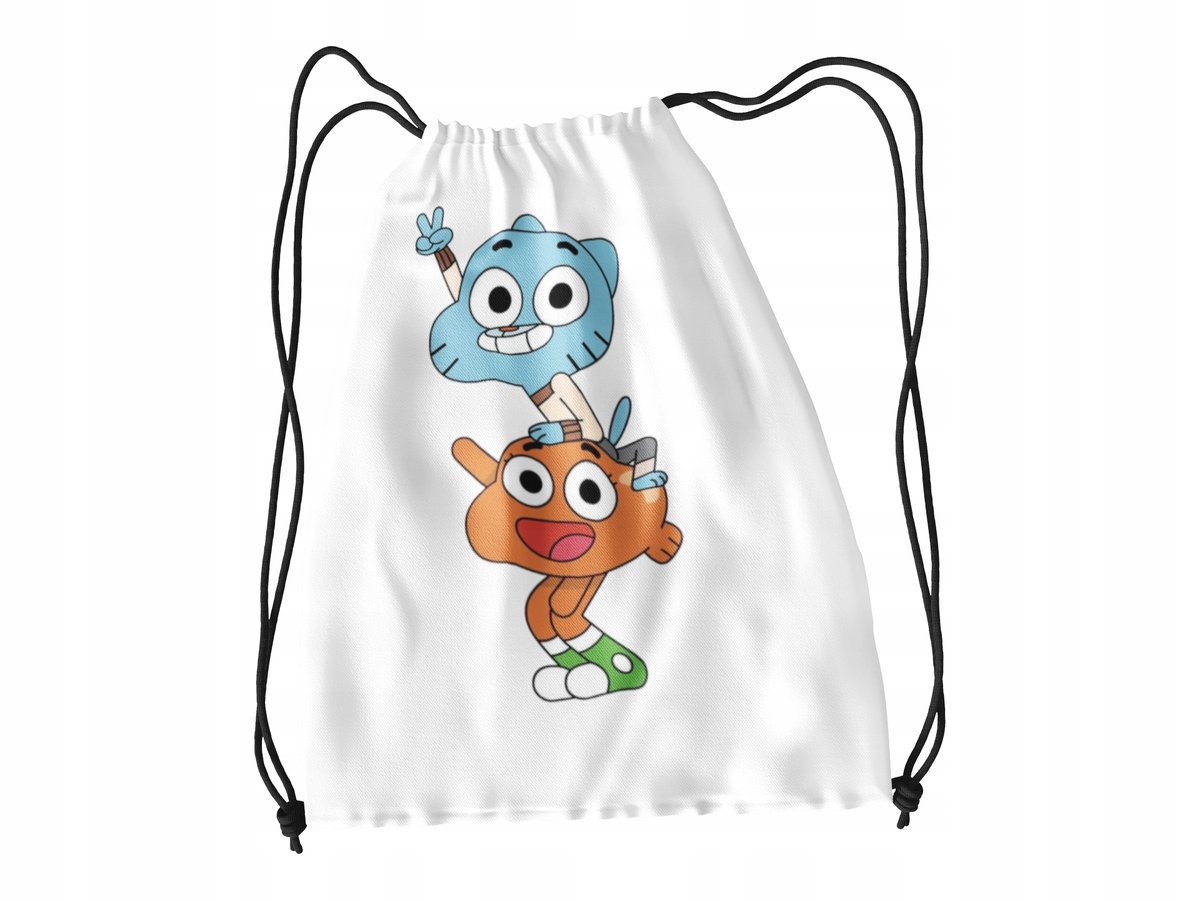 WOREK DO SZKOŁY WF/BUTY GUMBALL+ IMIĘ