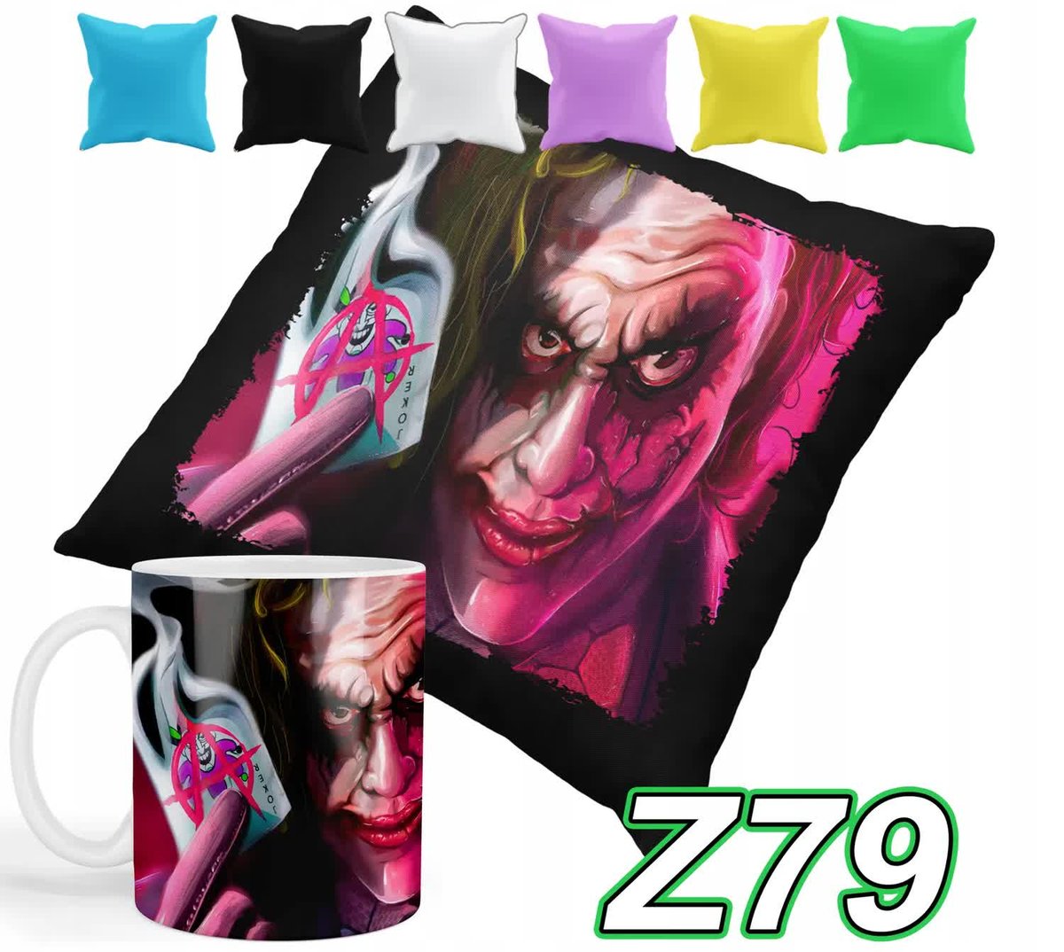 ZESTAW KUBEK + POSZEWKA Z NADRUKIEM PREZET JOKER AS DC BATMAN + IMIĘ