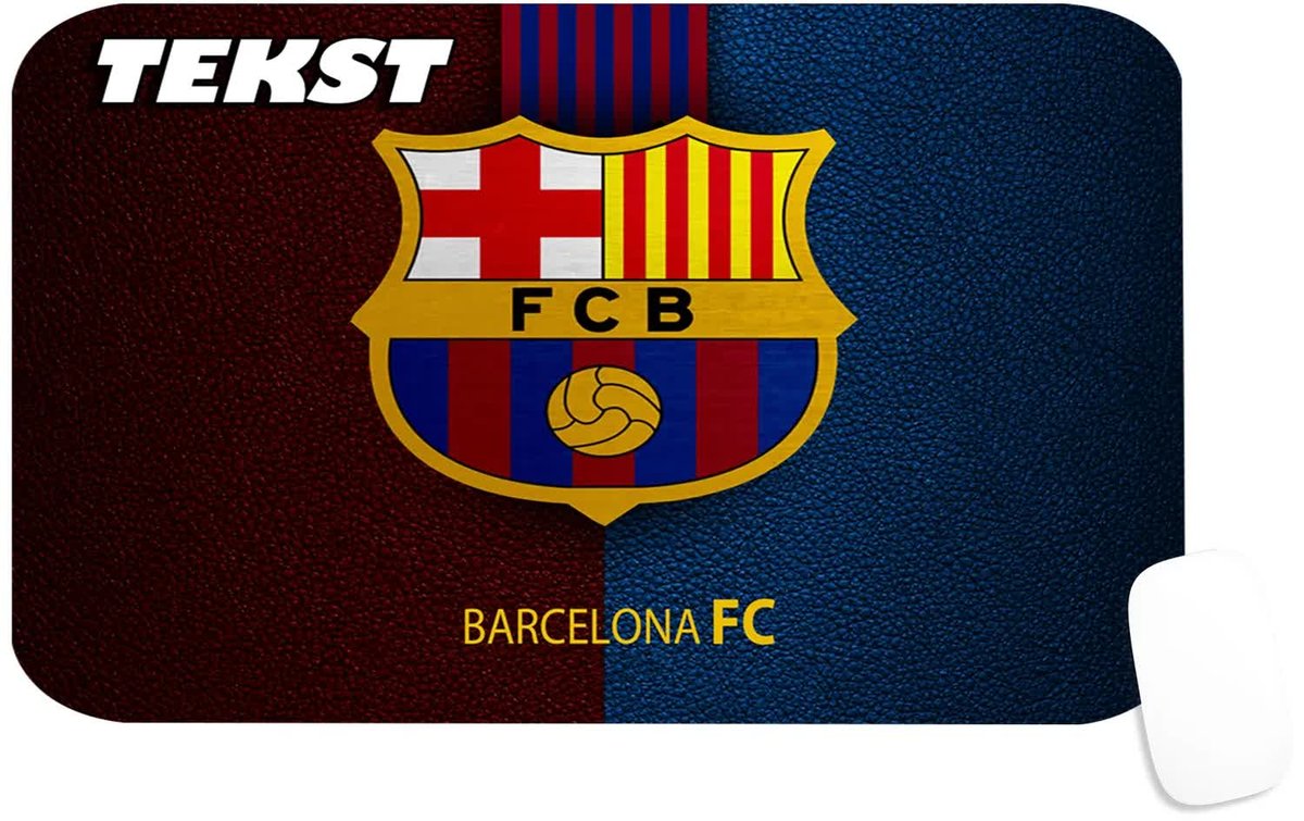 PODKŁADKA POD MYSZKĘ Z NADRUKIEM BARCELONA PREZENT KLUB -TEKST -29X36