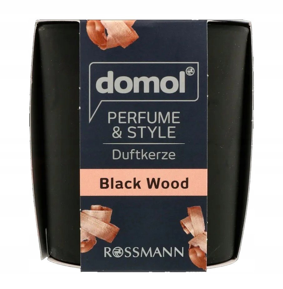 Świeca świeczka zapachowa w szkle Czarne drewno Domol Black Wood