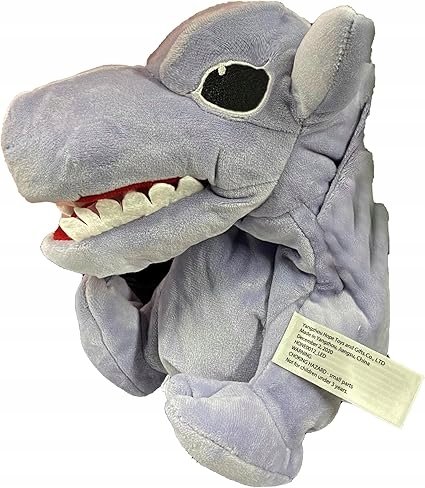 Zabawka Pluszowa Lalka Teatralna Pacynka Dinozaur 38cm Kolor Szary