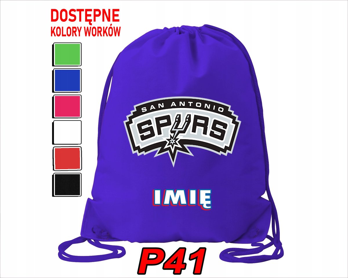 WOREK SZKOLNY NA WF TRENING BUTY SPORTOWY DLA FANA SAN ANTONIO SPURS SOCHAN