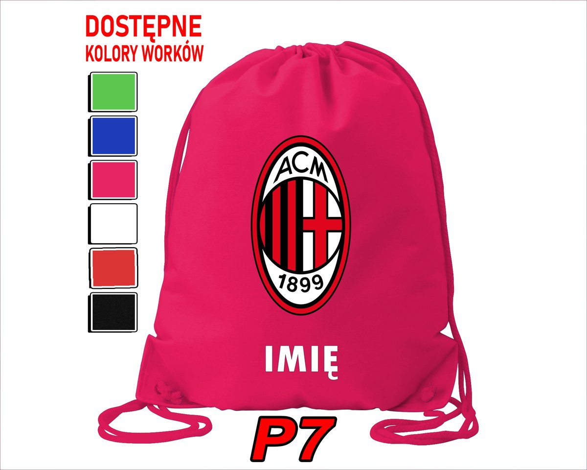WOREK SZKOLNY NA WF TRENING BUTY SPORTOWY DLA FANA AC MILAN KLUBY
