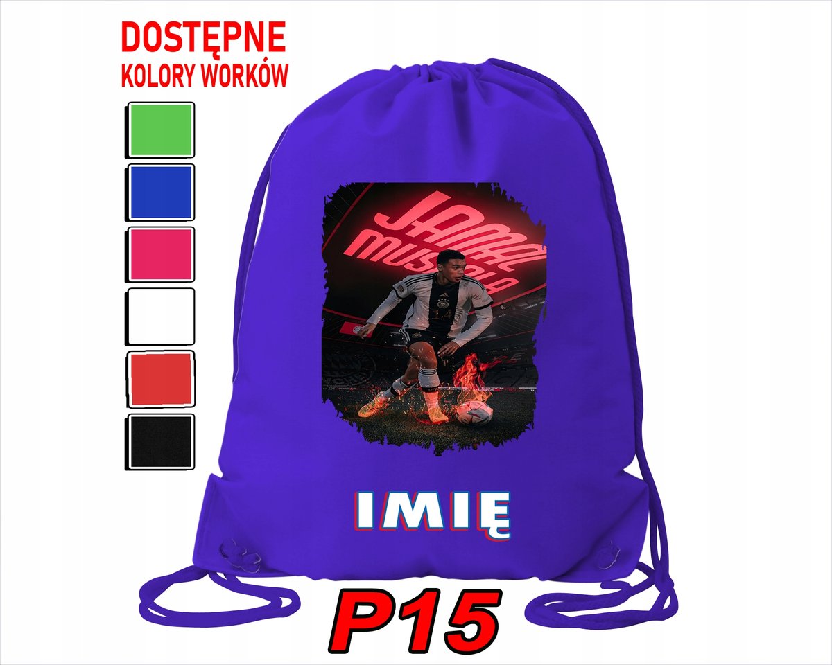 WOREK SZKOLNY NA WF TRENING BUTY SPORTOWY DLA FANA JAMAL MUSIALA PIŁKARZ