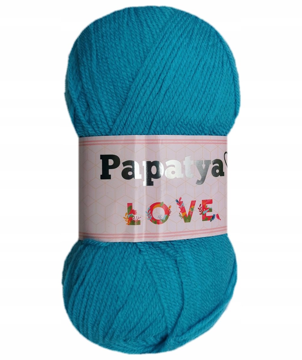 Włóczka PAPATYA Love Kamgarn kolor Turkusowy 5650