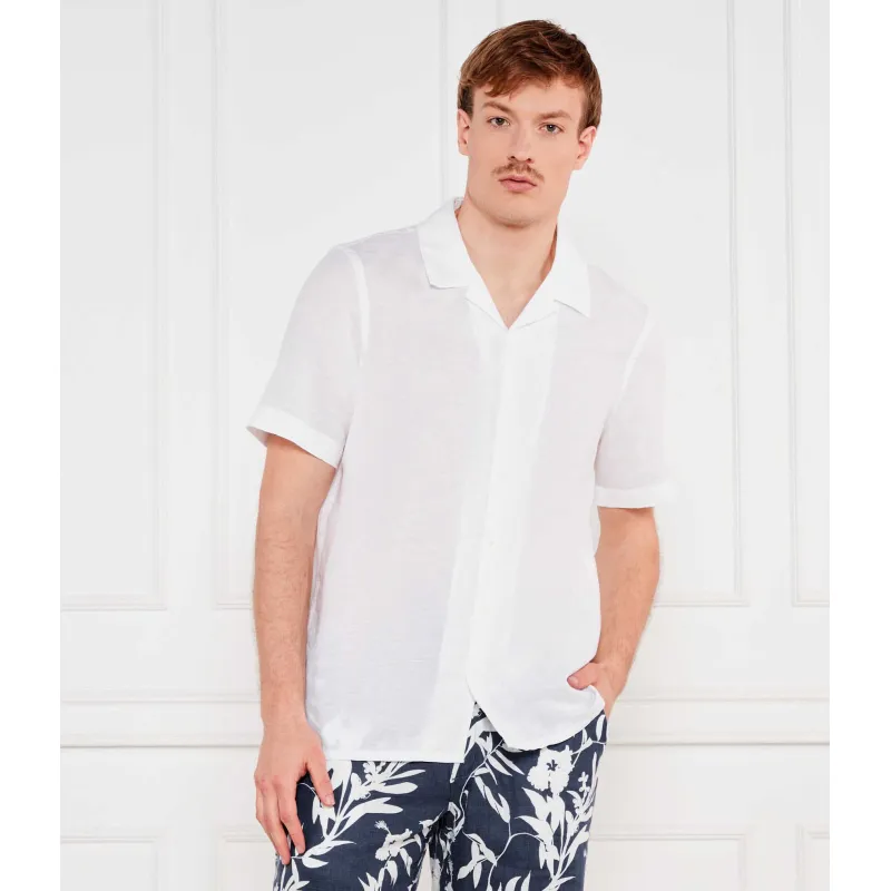 Calvin Klein Lniana koszula | Regular Fit