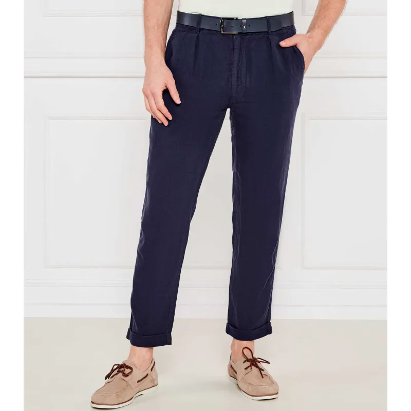 POLO RALPH LAUREN Lniane spodnie chino Slim Fit