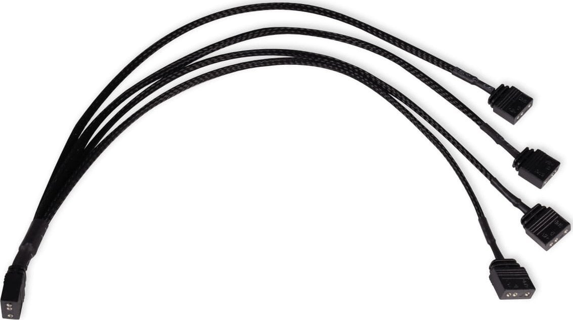 Alphacool Alphacool Y-Splitter aRGB 3-Pin auf 4x 3-Pin 30cm - schwarz