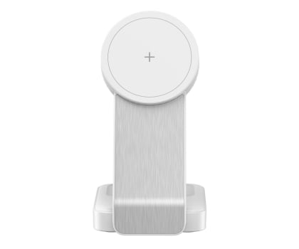 Silver Monkey Alu MagCharger Qi2 3in1 biała
