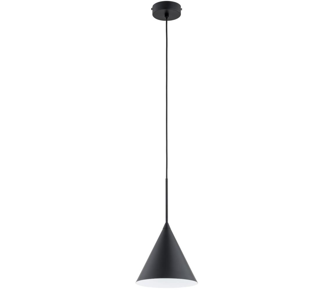 Żyrandol na lince FABO 1xE27/15W/230V czarny