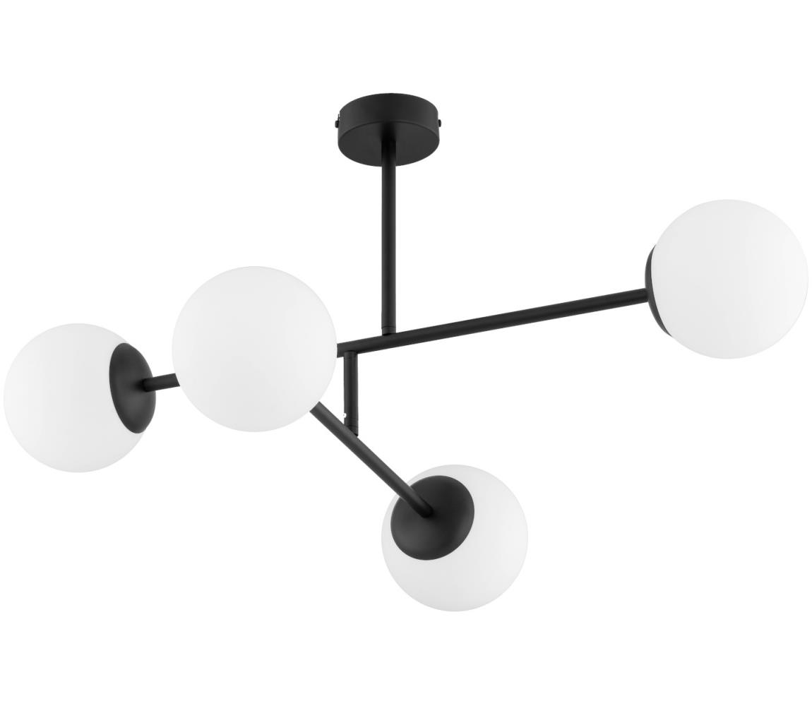 Żyrandol natynkowy DILON 4xE14/10W/230V czarny