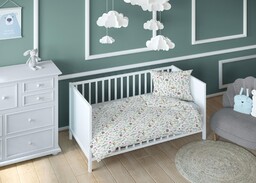 KARO Pościel bawełniana 140x200 zwierzęta dziecięca zapinana na suwak 3695 A Bawełna Max