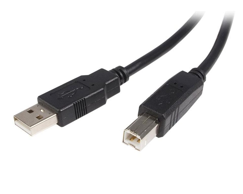 StarTech 0.5m, USB 2.0 A/USB 2.0 B, M/M kabel USB 0,5 m USB A USB B Czarny USB2HAB50CM