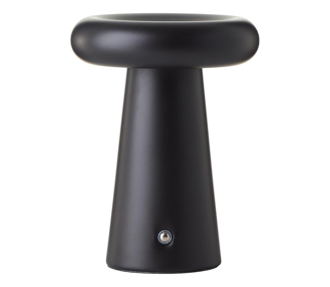 Brilliant -LED Ściemnialna dotykowa lampa stołowa MUFFIN LED/3W/5V USB IP44 czarny
