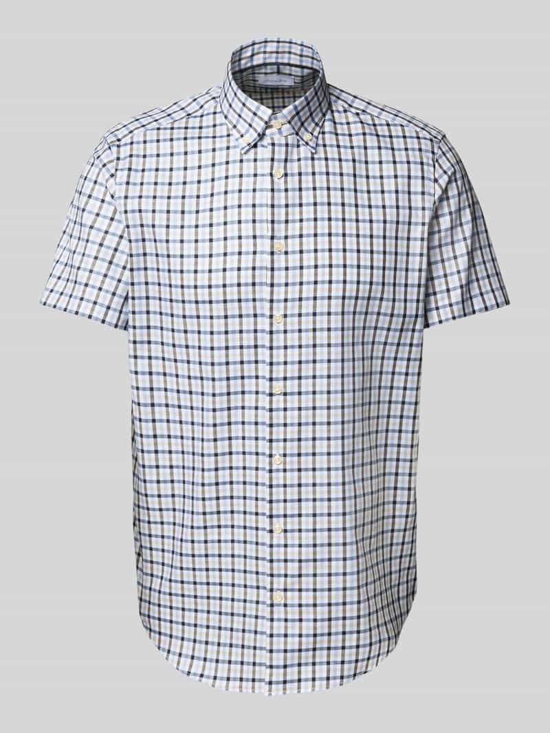Koszula biznesowa o kroju regular fit z kołnierzykiem typu button down