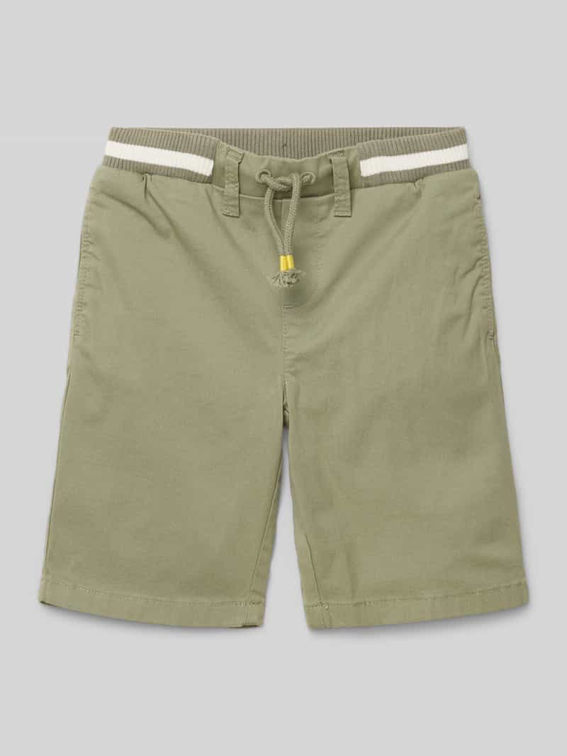Bermudy o kroju regular fit z mieszanki bawełny model ‘PELLE’