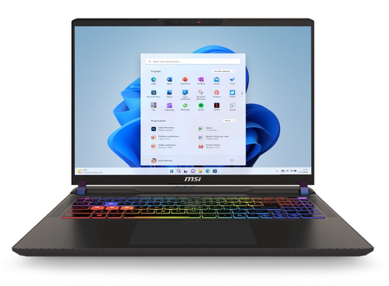 MSI Vector 16 HX AI A2XWHG-256PL - Ultra 7 255HX 16'' 16GB 1TB Win11 RTX 5070Ti A2XWHG-256PL