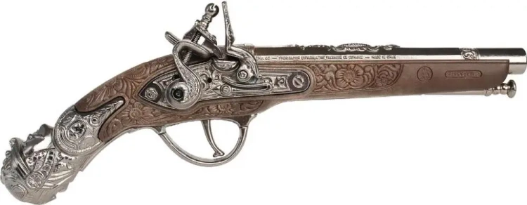Metalowy pistolet piracki - Gonher