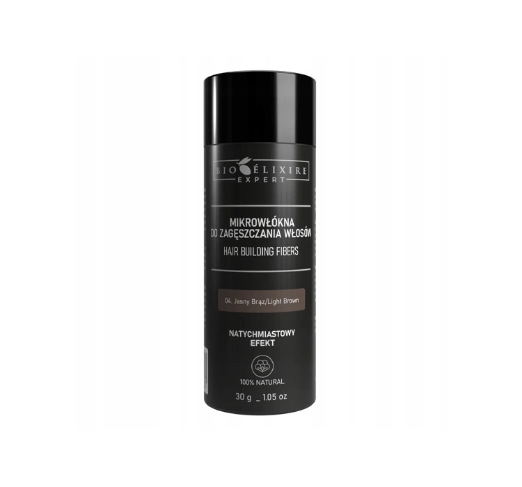 Bioelixire Expert mikrowłókna bawełniane do zagęszczania włosów Jasny Brąz 30 g