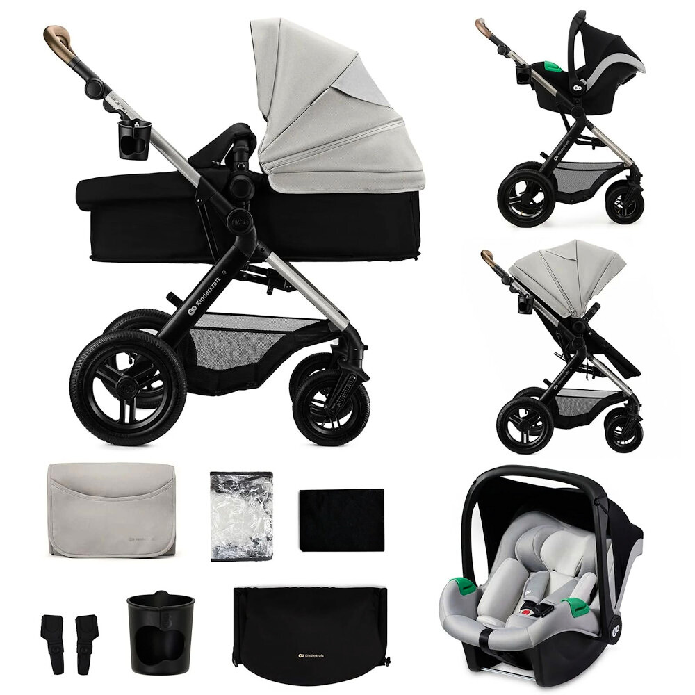 Wózek miejski Kinderkraft Moov 2 XL Moonlight Grey