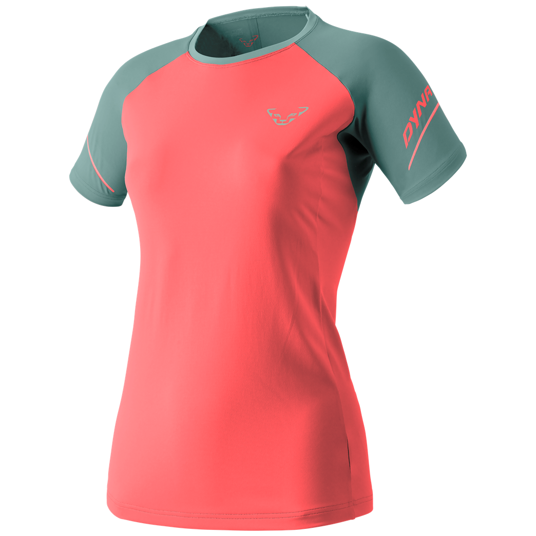 Koszulka damska Dynafit Alpine Pro W S/S Tee Rozmiar: L / Kolor: różowy/zielony