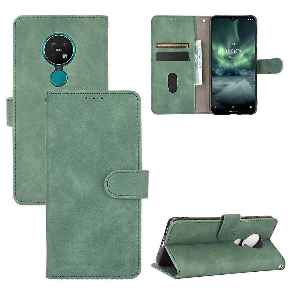 Gangxun Kompatybilny z Nokia 7.2 / 6.2 Portfel Case, Skórzana okładka folio Funkcja podpórki Magnetyczne etui do Nokia 7.2 / 6.2 Cover Zielony