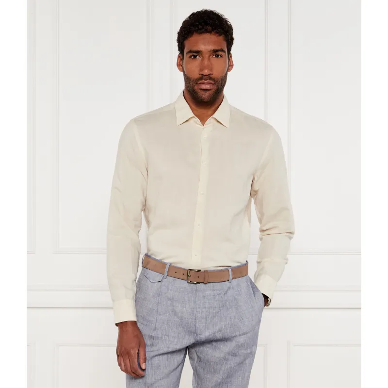 BOSS BLACK Lniana koszula C-HAL-kent-C3-223 Regular Fit