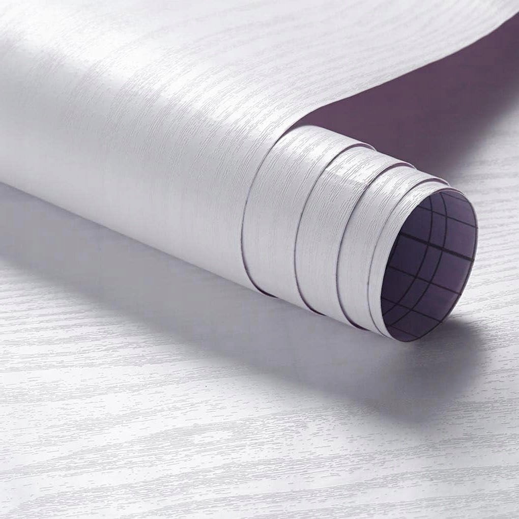 SAMOPRZYLEPNA MEBLOWA OKLEINA NA MEBLE FOLIA BIAŁY DĄB 60cm x 10m